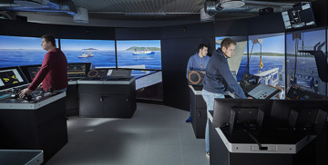 Crew team training in a K-Sim simulator