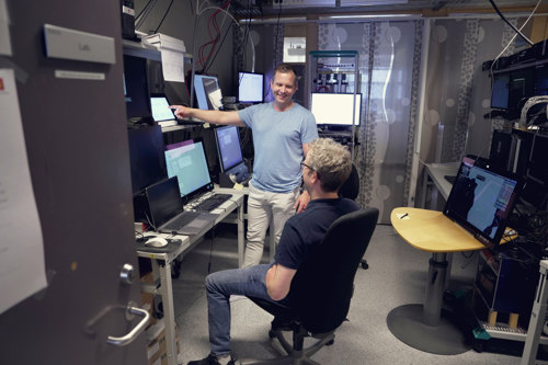 Jens-Ingeman with a colleague 