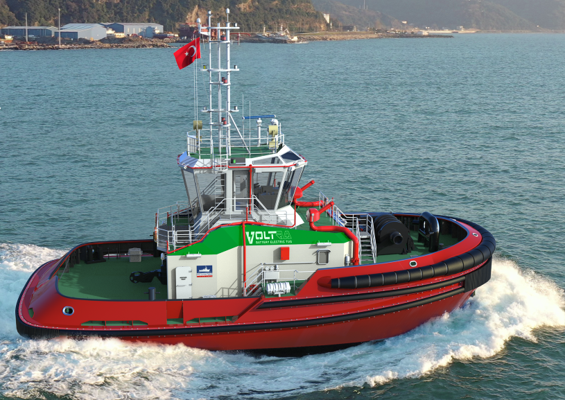 Med Marine tug at sea