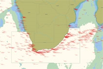 S-AIS data displayed on C-Scope WEB map