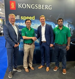 Kongsberg Maritime has won the contract to supply its Kamewa waterjets for two fast ferries 