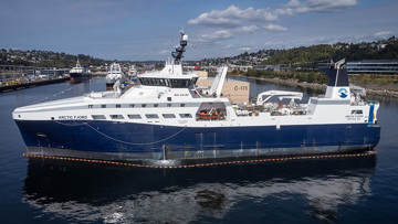 Arctic Fjord trawling vessel