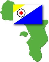 Bonair map and flag