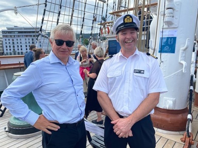 Egil Haugsdal and Chief Jonas Jensen