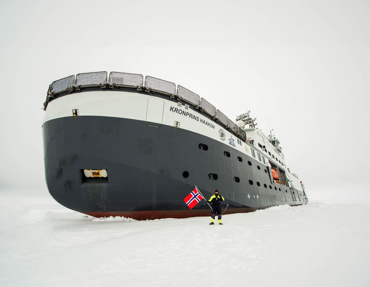 Kronprins Haakon was the first Norwegian icebreaker designed for polar research