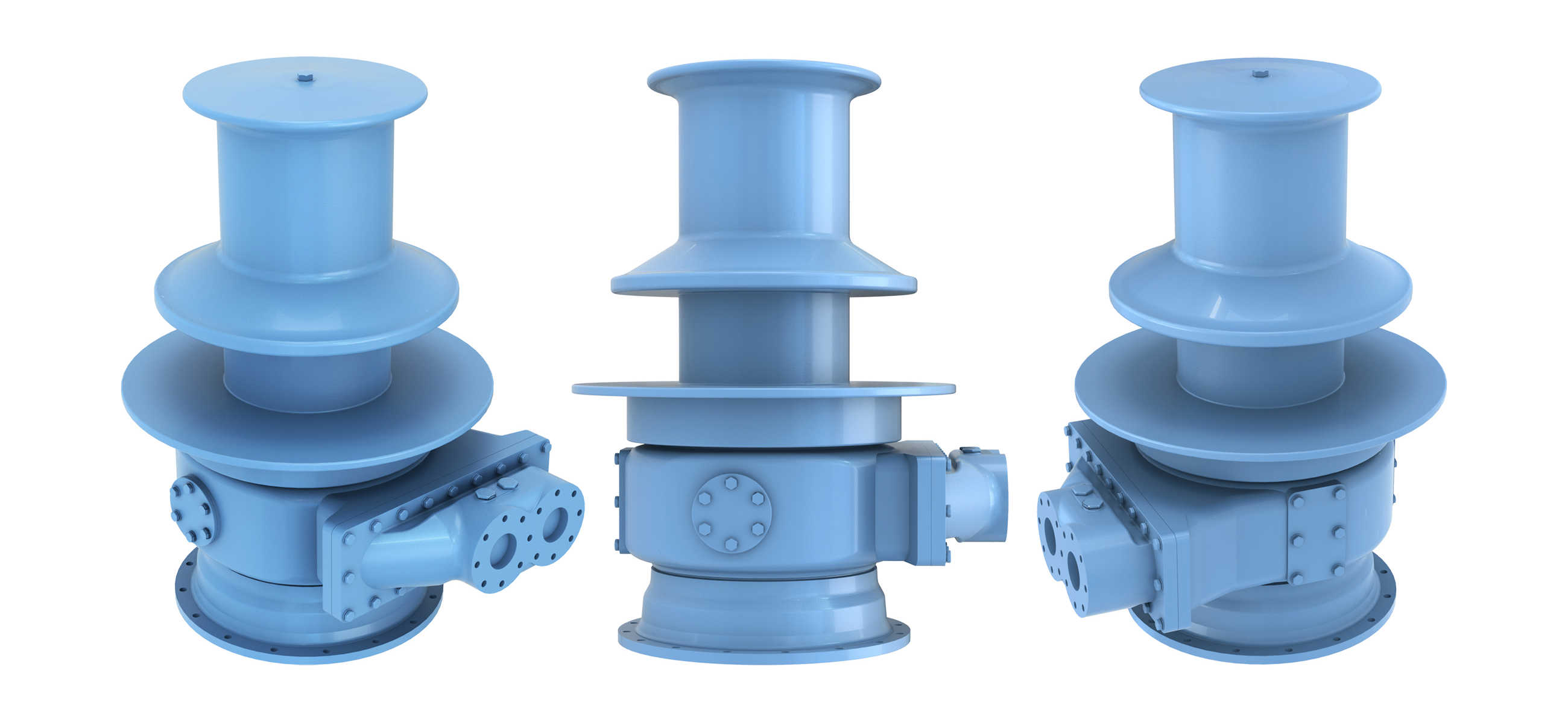 Capstan winches for fishing vessel Kongsberg Maritime