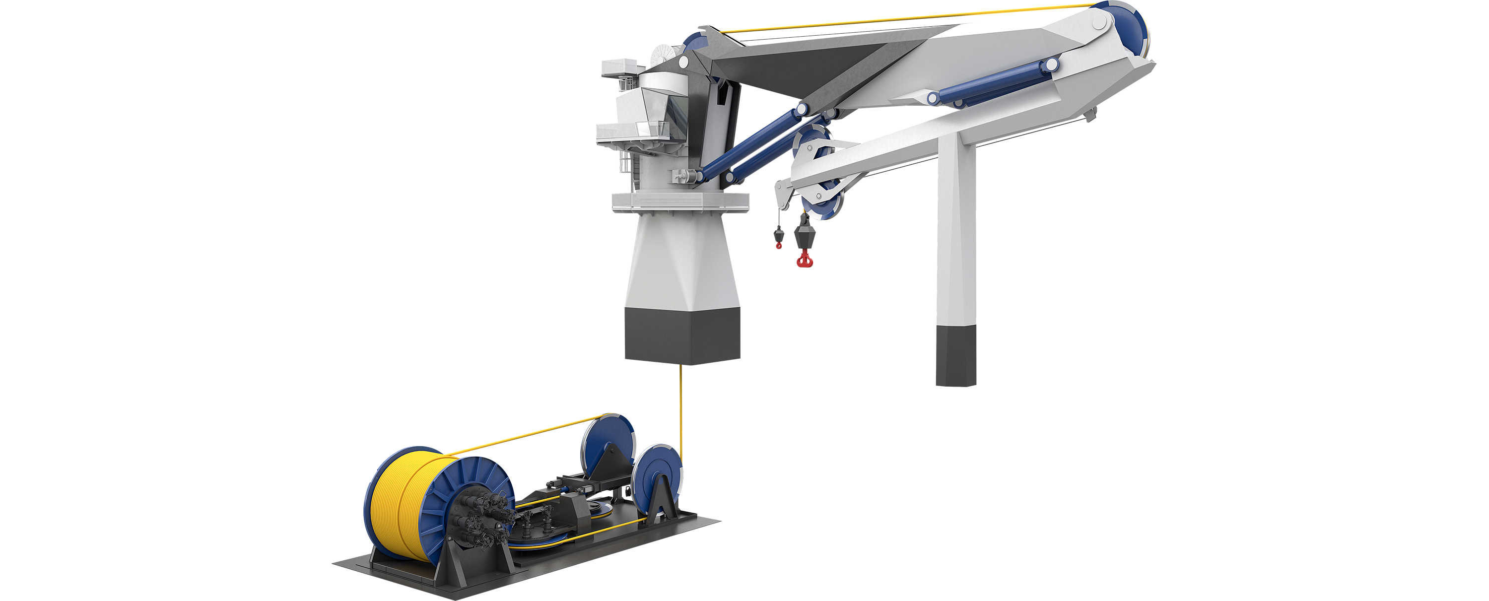 Fibre rope crane Kongsberg Maritime