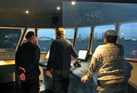 Ship's Bridge Simulator at the Bulgarian Maritime Training Centre (BMTC) in Varna, Bulgaria