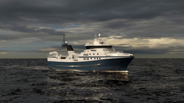 Kongsberg Maritime design NVC 373 - 77 m Stern Trawler