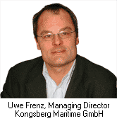Uwe Frenz, Managing Director, Kongsberg Maritime GmbH