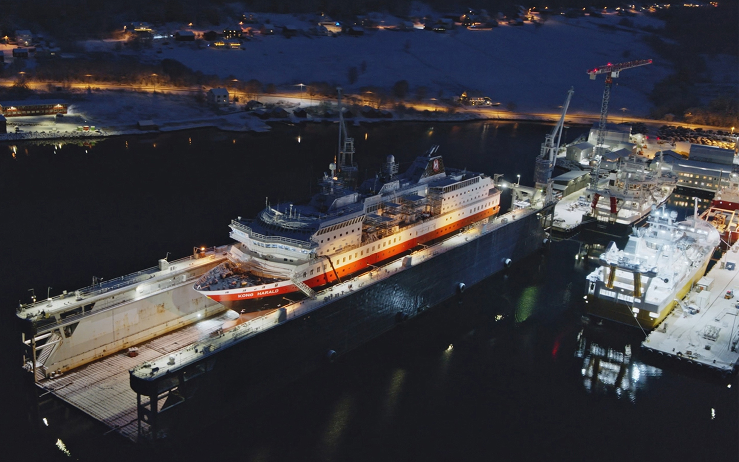 Vessel ad dock for retrofit