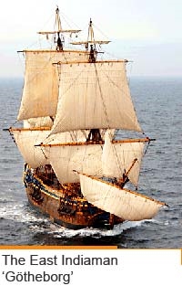 The East Indiaman Gotheborg - photo courtesy Svenska Ostindiska Companiet