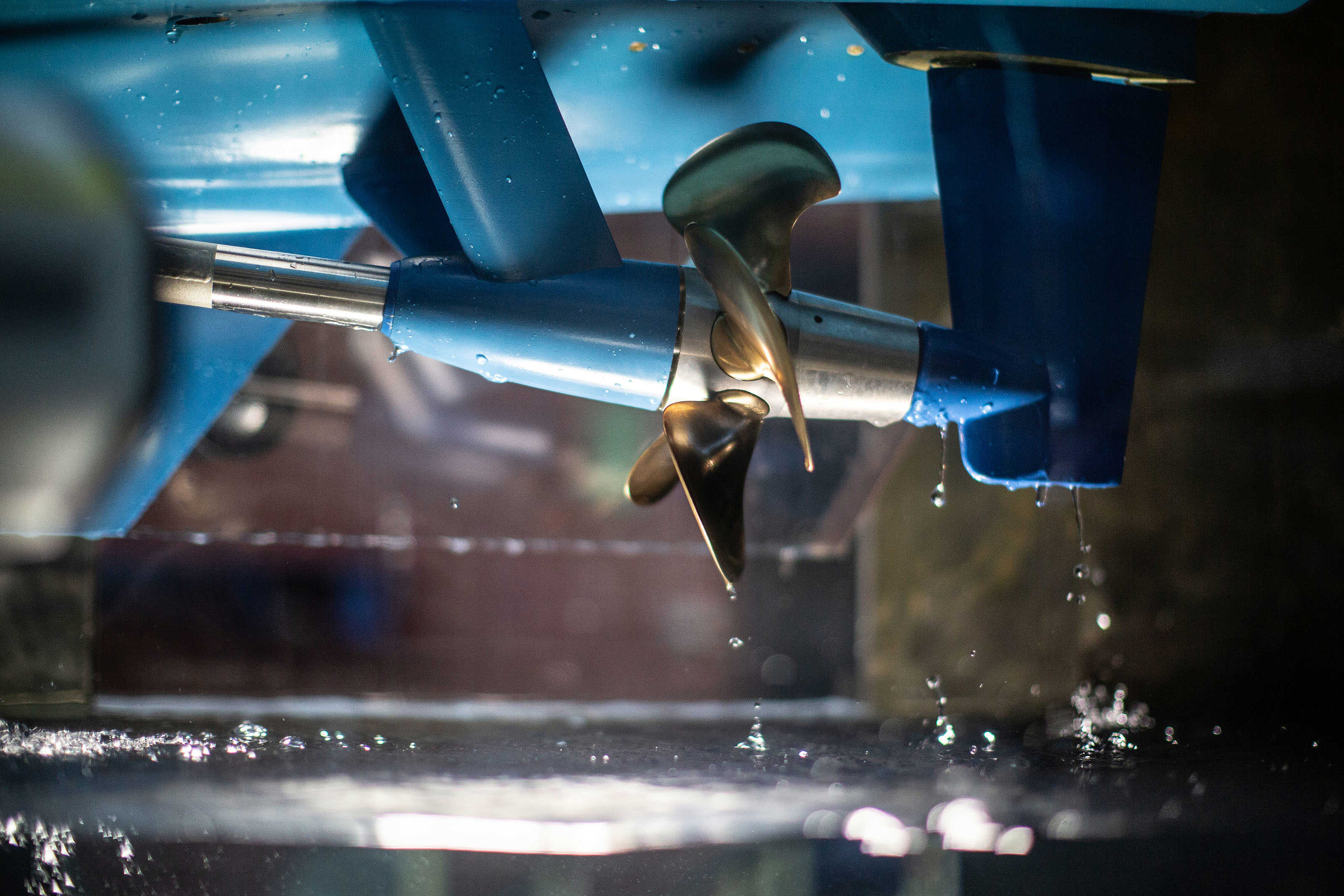 Propeller & hull cavitation test Kongsberg Maritime