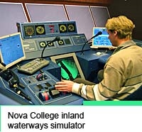 Inland waterways simulator at Nova college
