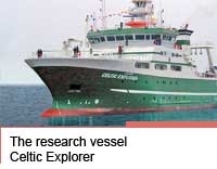 The research vessel Celtic Explorer