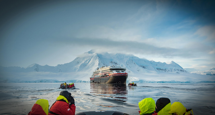 Our first exploration cruise vessel design, the NVC 2140 for Hurtigruten, was a real showcase for our equipment and system integration strengths