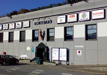 Simrad's sales office in Bergen, Norway
