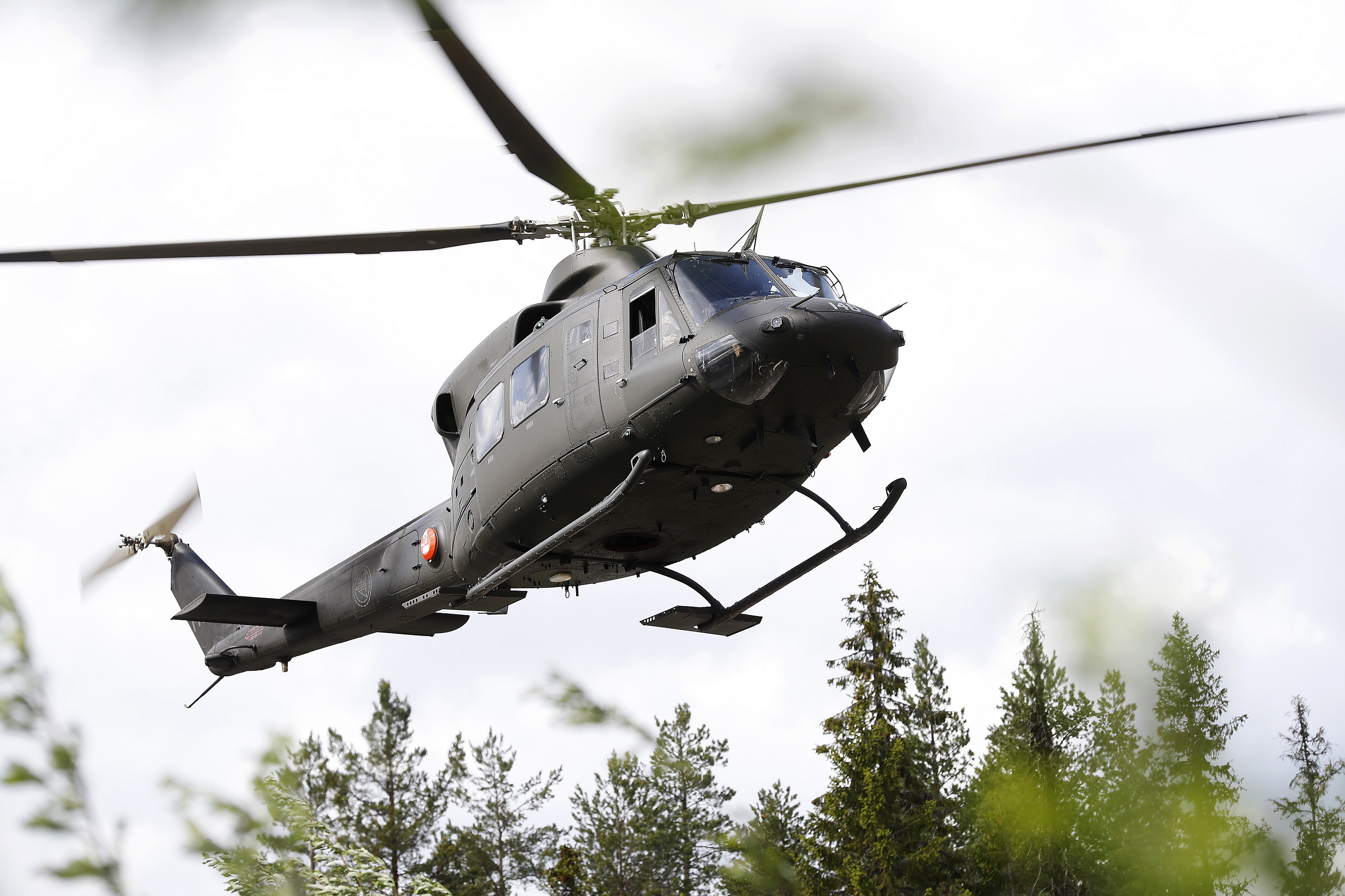 A Bell 412 helicopter from the Norwegian Special Forces. Credit: Torbjørn Kjosvold/ Forsvaret