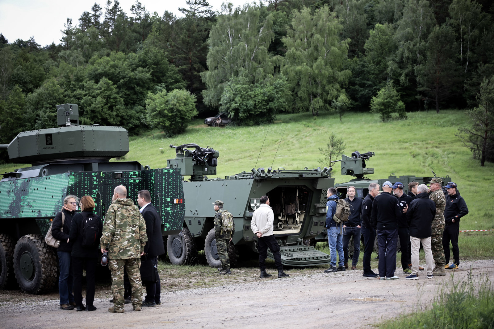 The live fire demonstration was held at the Slovenian Armed Forces' main training area - Poček Military Training Ground outside of Ljubljana. 