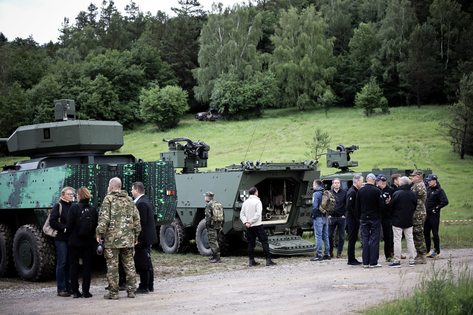 The live fire demonstration was held at the Slovenian Armed Forces' main training area - Poček Military Training Ground outside of Ljubljana.
