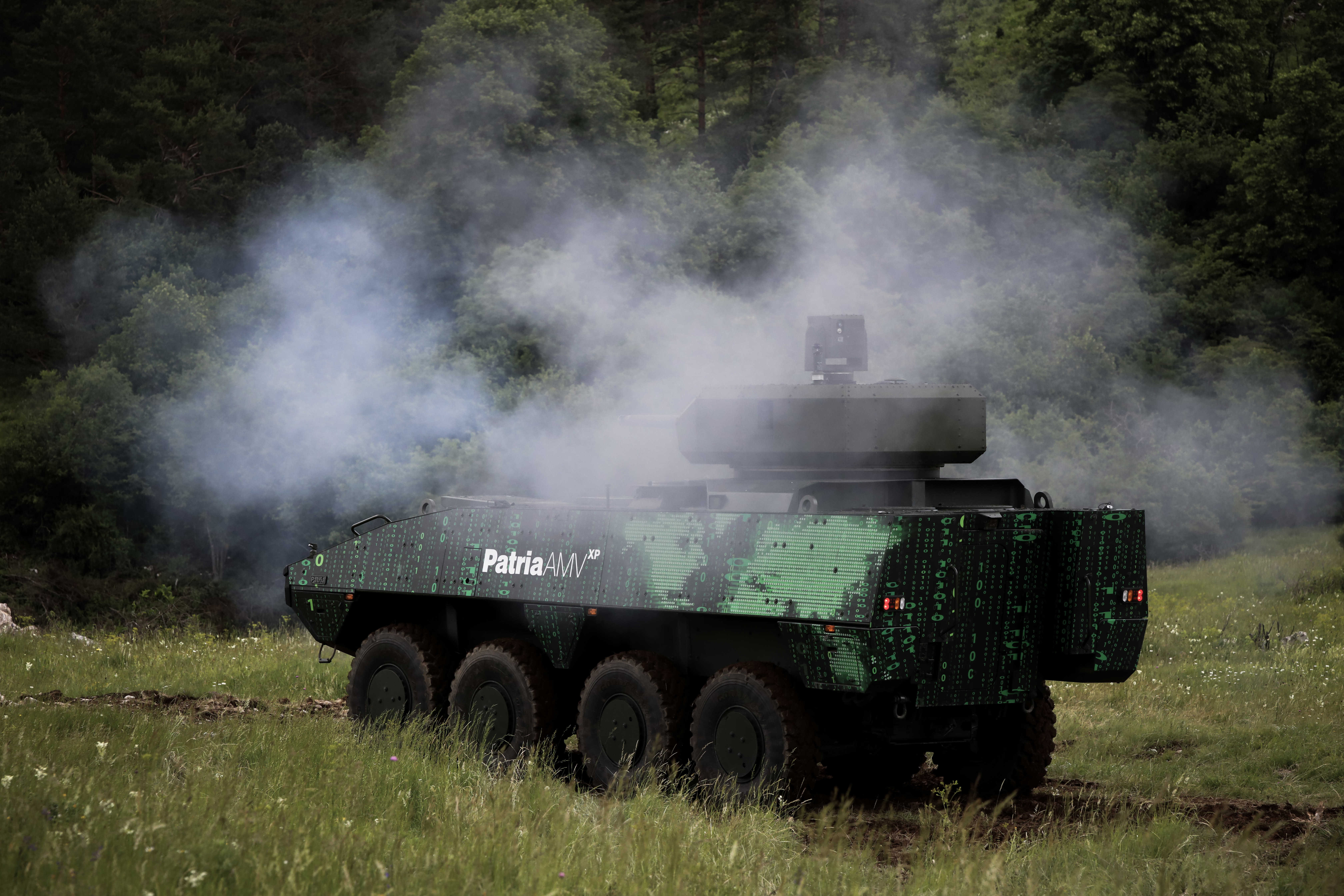 Patria’s AMV 8x8 wheeled armored vehicle