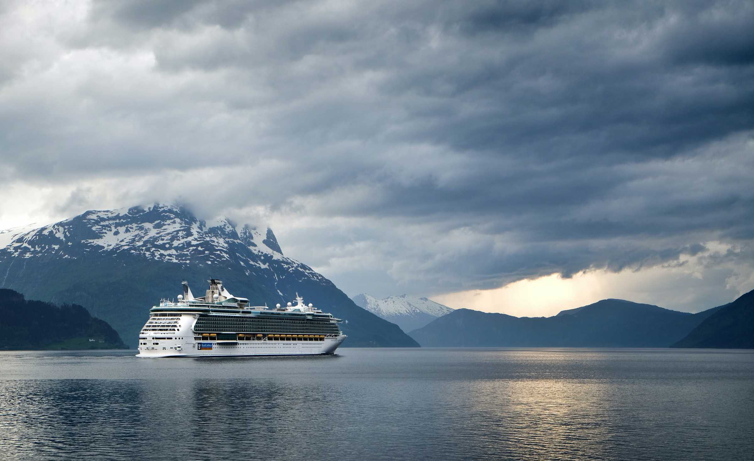 Cruise ship in Nordfjord - one of the great Norwegian fjords. Photo by Steinar Engeland