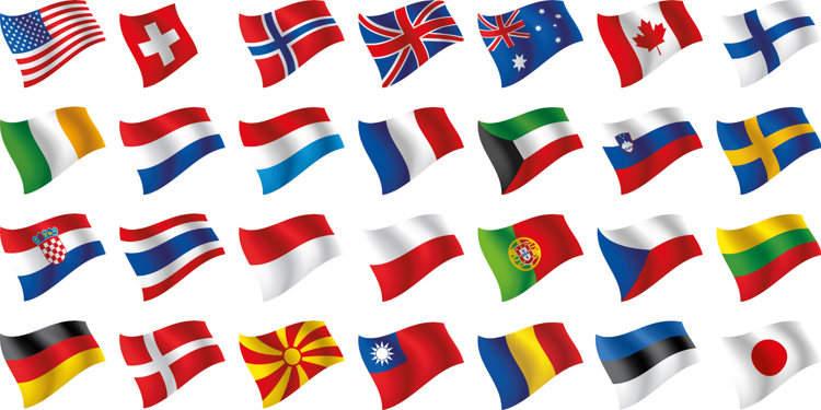 National flags of customers of PROTECTOR Remote Weapon System