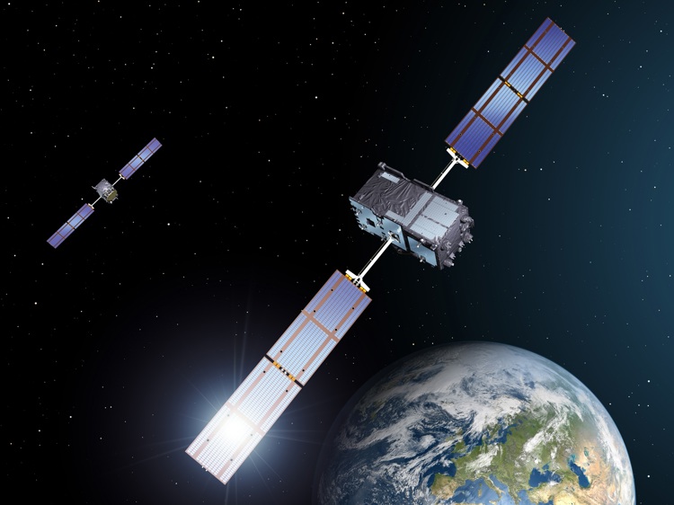 Galileo satellites constellation. Credit: ESA.