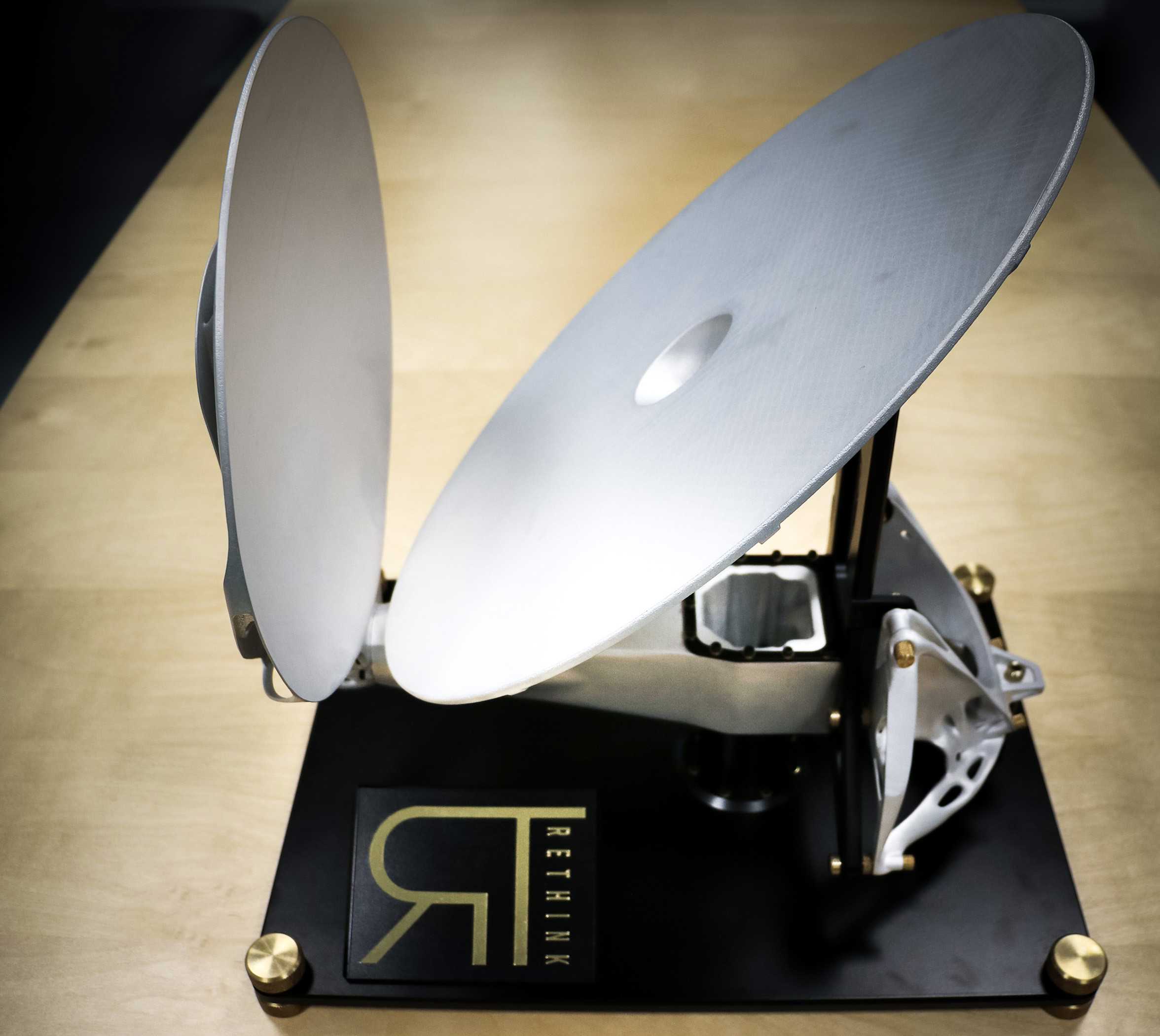 Mechanisms for antenna pointing and rotation of solar panels on satellites.