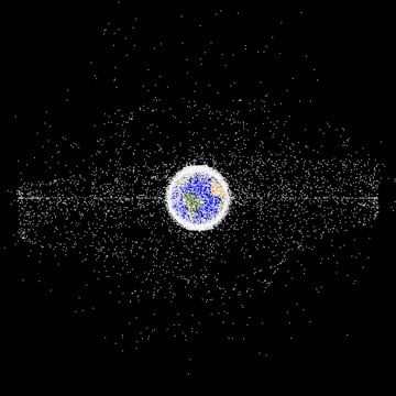 There are more than 29,000 known and tracked pieces of space. Courtesy of NASA ODPO