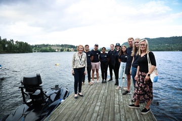Coastal Shark and Summer interns together with Mayor of Kongsberg on the left and Line Spiten on right hand side.jpg