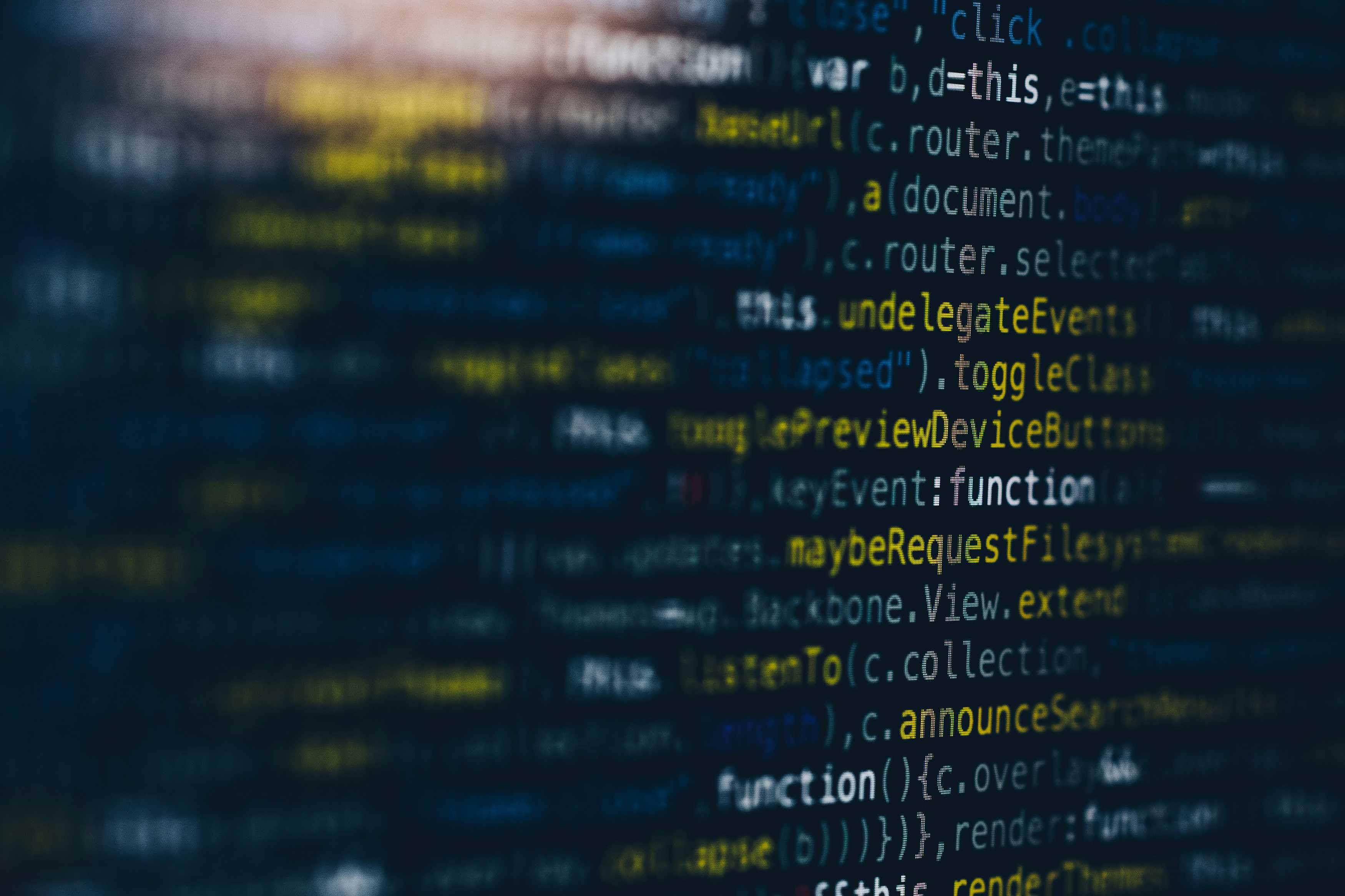A screen full of programming code. Credit: Carlos Gonzalez from Unsplash.