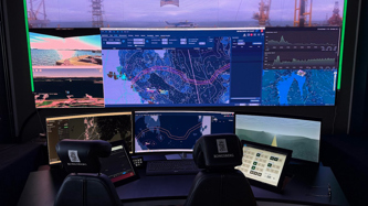 Operating room with multiple monitors