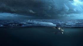 HUGIN Endurance in the waterline