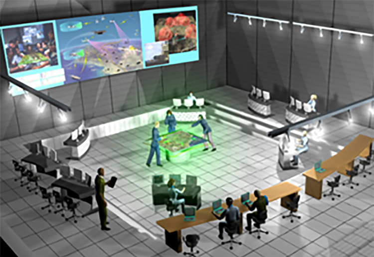 Illustration of AGS SMARF in use