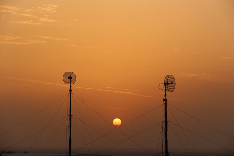 K-TaCS Antennas during sunset