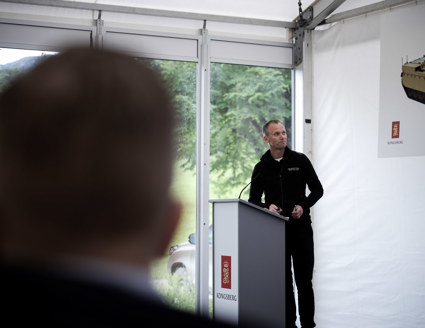 Arne Gjennestad, VP of Marketing and Sales Kongsberg Defence & Aerospace, at the opening of PUWG