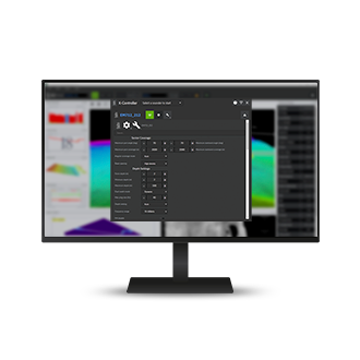 Image of monitor with K-controller software
