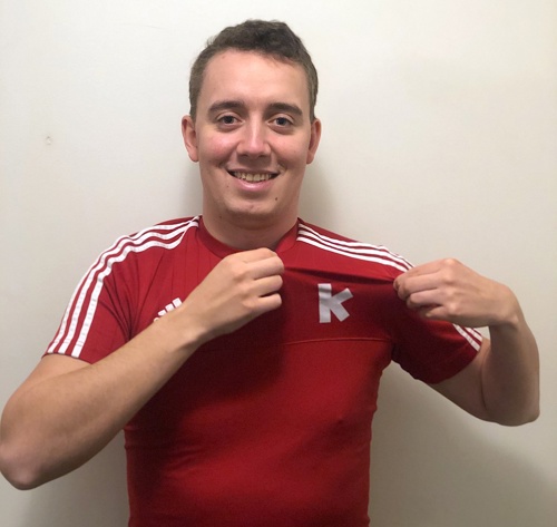 Magnus with KIF shirt