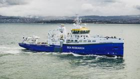 RV Anna Weber-van Bosse at the sea trials