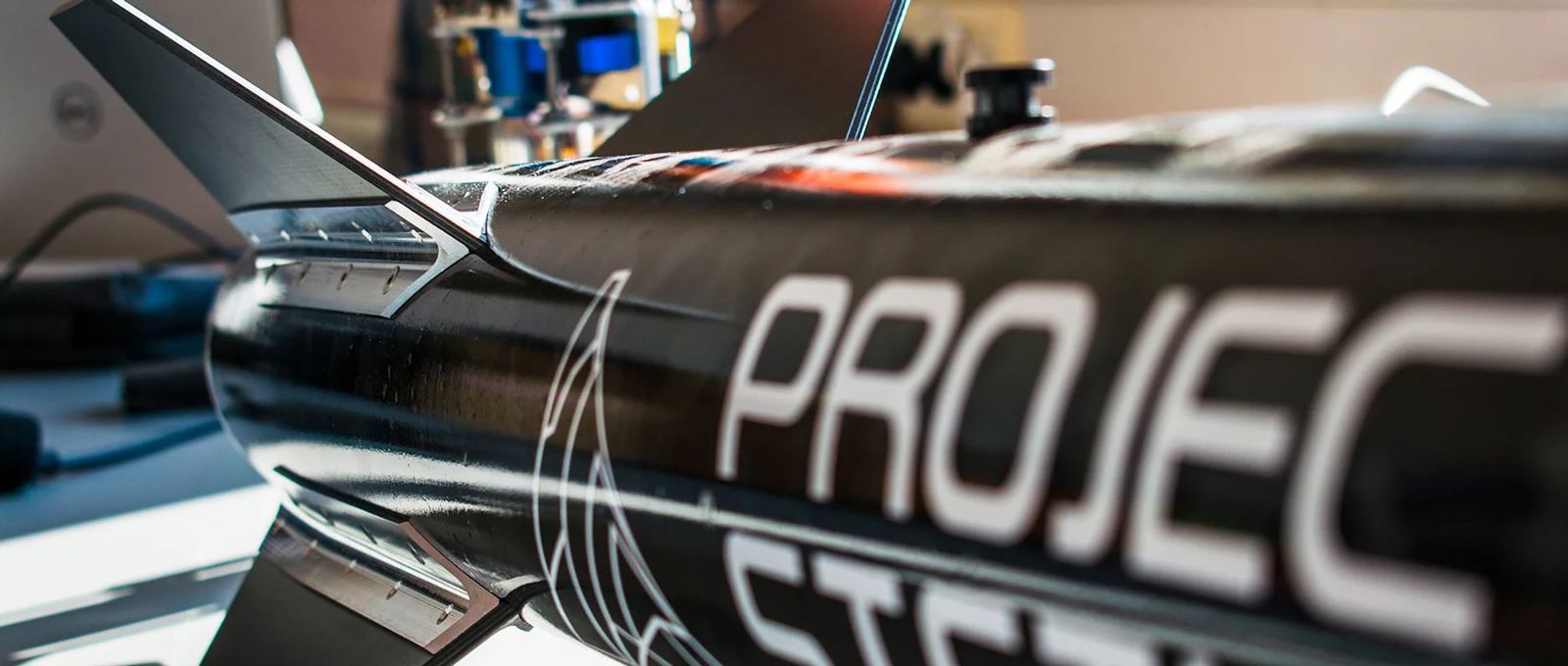 The Propulse student rocket named Stetind. Photo by NTNU