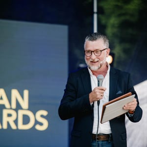 Image of Hans-Petter Nygård-Hansen on stage